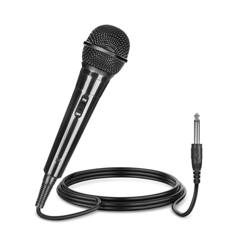Dynamisches Mikrofon Karaoke Mikrofon Professional Mikrofon Handheld Mikrofon mit Nierencharakteristik mit 3 m Kabel 6,5 mm Klinke Gesangsmikrofon für Verstärker PA System Karaoke Party Meeting Dynamisches Mikrofon Karaoke Mikrofon Professional Mikrofon Handheld Mikrofon mit Nierencharakteristik mit 3 m Kabel 6,5 mm Klinke Gesangsmikrofon für Verstärker PA System Karaoke Party Meeting von Doukesh