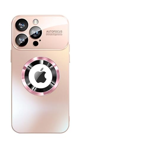 Doulings Magnetic Series Schutzhülle für iPhone, kompatibel mit MagSafe, militärischer Sturz- und vollständiger Kameralinsenschutz, großes Fenster, mit Logo, staubdicht, matt, stoßfest, Rosa, iPhone Doulings Magnetic Series Schutzhülle für iPhone, kompatibel mit MagSafe, militärischer Sturz- und vollständiger Kameralinsenschutz, großes Fenster, mit Logo, staubdicht, matt, stoßfest, Rosa, iPhone von Doulings