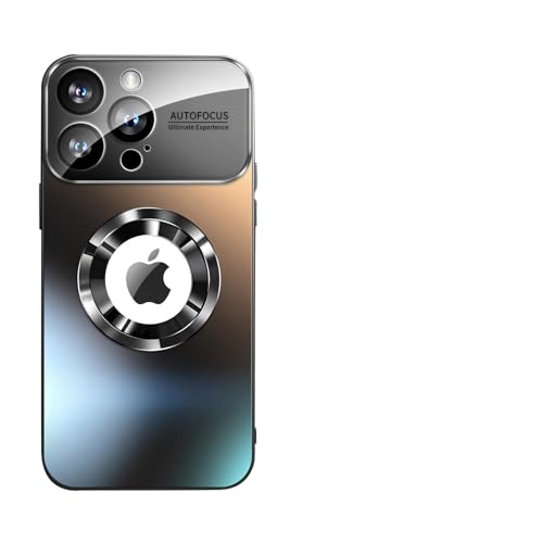 Doulings Magnetisches Serien-Design für iPhone-Hülle, kompatibel mit MagSafe, militärischer Sturz- und vollständiger Kameralinsenschutz, großes Fenster, Logo, staubdicht, matt, stoßfest, Schwarz, Doulings Magnetisches Serien-Design für iPhone-Hülle, kompatibel mit MagSafe, militärischer Sturz- und vollständiger Kameralinsenschutz, großes Fenster, Logo, staubdicht, matt, stoßfest, Schwarz, von Doulings
