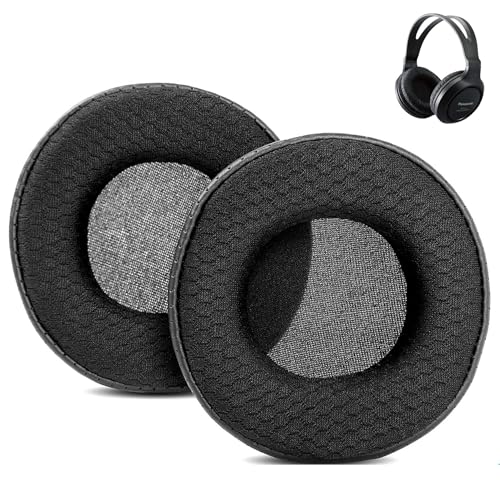 DowiTech Atmungsaktive Ersatz-Ohrpolster, kompatibel mit Panasonic RP-HT161 HT 161 Kopfhörer, Ohrpolster aus Mesh-Gewebe/perforiertem Proteinleder und Memory-Schaum DowiTech Atmungsaktive Ersatz-Ohrpolster, kompatibel mit Panasonic RP-HT161 HT 161 Kopfhörer, Ohrpolster aus Mesh-Gewebe/perforiertem Proteinleder und Memory-Schaum von DowiTech