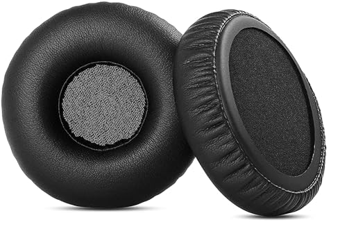 DowiTech professionelle Kopfhörer Ohrpolster Ersatz Kopfhörer Ohrpolster kompatibel mit Pioneer SE-MJ553BT MJ553BT Kopfhörer(Schwarz) von DowiTech