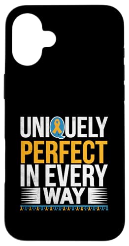 Einzigartig perfekt in jeder Hinsicht Down-Syndrom-Bewusstseinsmonat Hülle für iPhone 16 Plus von Down Syndrome Awareness Support Trisomy 21 GIFT