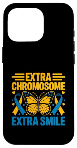 Extra Chromosom Extra Smile Down Syndrome Awareness Month Hülle für iPhone 16 Pro von Down Syndrome Awareness Support Trisomy 21 GIFT