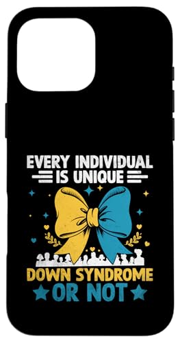 Jeder Einzelne ist ein einzigartiges Down-Syndrom oder kein Bewusstsein Hülle für iPhone 16 Pro Max Jeder Einzelne ist ein einzigartiges Down-Syndrom oder kein Bewusstsein Hülle für iPhone 16 Pro Max von Down Syndrome Awareness Support Trisomy 21 GIFT