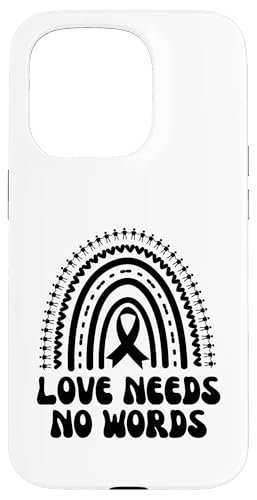 Liebe braucht keine Worte: Unterstützung im Down-Syndrom-Bewusstseinsmonat Hülle für iPhone 15 Pro von Down Syndrome Awareness Support Trisomy 21 GIFT