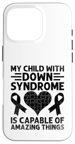 Mein Kind mit Down-Syndrom ist zu erstaunlichen Dingen fähig Hülle für iPhone 16 Pro Mein Kind mit Down-Syndrom ist zu erstaunlichen Dingen fähig Hülle für iPhone 16 Pro von Down Syndrome Awareness Support Trisomy 21 GIFT