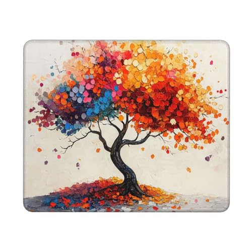 Gaming Mauspad Baum Mauspad XXL 270x210mm XXL Mousepad abstrakt Mauspad Gaming Zubehör mit Anti Rutsch Basis Mouse Pad Wasserdicht und Langlebig für Maus und Tastatur, Home Decor, Geschenk Frauen von Dozsconz