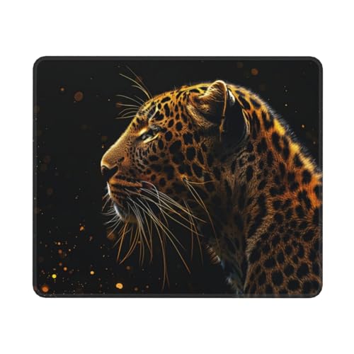 Gaming Mauspad Leopard Mauspad XXL 350x250mm XXL Mousepad Tier Mauspad Gaming Zubehör mit Anti Rutsch Basis Mouse Pad Wasserdicht und Langlebig für Maus und Tastatur, Home Decor, Geschenk Frauen von Dozsconz