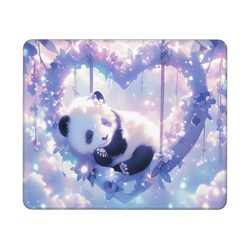Gaming Mauspad Panda Mauspad XXL 240x200mm XXL Mousepad Liebe Mauspad Gaming Zubehör mit Anti Rutsch Basis Mouse Pad Wasserdicht und Langlebig für Maus und Tastatur, Home Decor, Geschenk für Frauen von Dozsconz