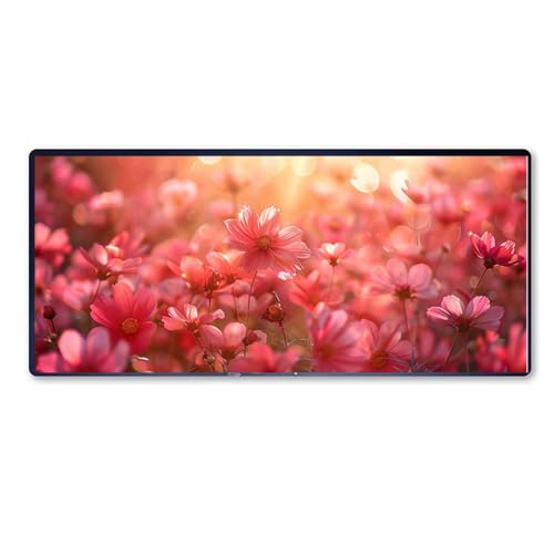 Gaming Mauspad Schmetterling Mauspad XXL 1200 x 600 x 3 mm XXL Mousepad lila Blume Mauspad Gaming Zubehör mit Anti Rutsch Basis Mouse Pad Wasserdicht und Langlebig für Maus und Tastatur, Home Decor von Dozsconz