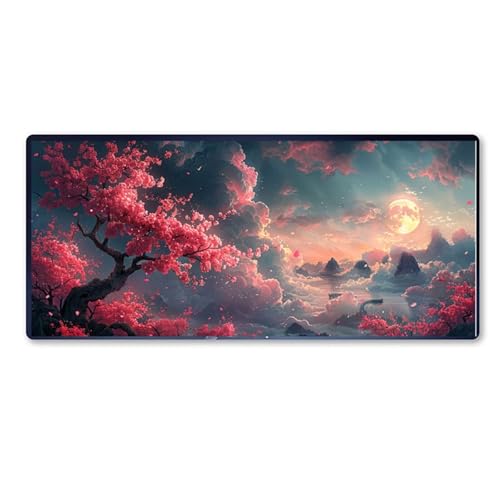 Gaming Mauspad Tiger Motiv, Tier Mousepad XXL 900x400 x 3mm, Wetterfest Anti Rutsch Schreibtisch Mouse Pad verbessert Präzision und Geschwindigkeit, Gaming Zubehör für Home Zimmer Deko Aesthetic von Dozsconz