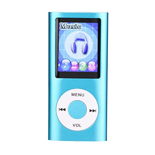 1,8-Zoll-MP3-Player, Eingebauter Musik-Player, Unterstützt E-Book-Modus, Video, Bilder, Aufzeichnungen, 7 Voreingestellte Tonhöhen-Equalizer für Walking Running (Blau) von Dpofirs