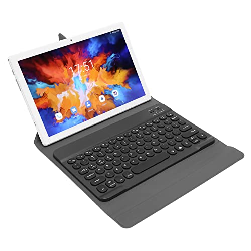 10,1-Zoll-Tablet Android 11-Tablet, Octa-Core-Tablet-PC mit BT-Tastatur, 12 GB RAM, 256 GB ROM, 512 GB Erweiterbar, 4G-LTE-Tablet mit BT-Tastatur für Geschäftsstudenten, Geschenke (Weiss) von Dpofirs