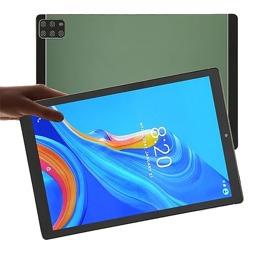 10,1 Zoll Tablet Deca Core Prozessor mit 10,1 Zoll IPS Display, Augenschützenden Vollbildschirm Duales Anti Blau Lampen Design, Vorne 2 MP Hinten 5 MP mit 8800 mAh Akku von Dpofirs