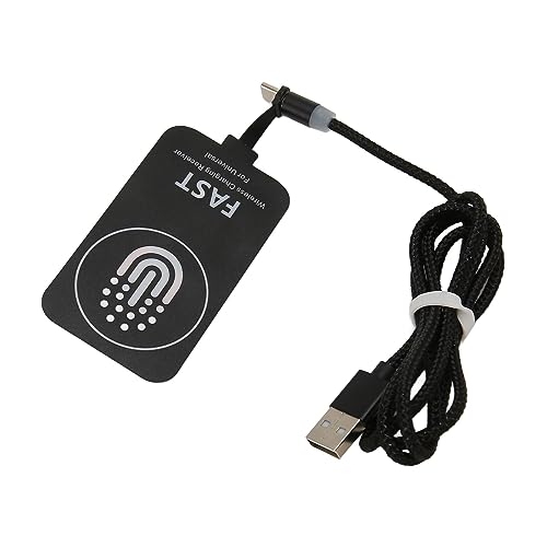 10-W-Wireless-Ladeempfänger, Qi-Empfänger USB C Dünner Kabelloser Ladeempfänger mit Mehreren Schutzfunktionen, Mehreren Lademethoden Telefon-Wireless-Ladepatch von Dpofirs