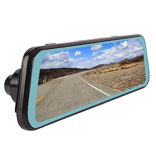 10 Zoll Rückspiegelkamera, Nachtsicht Front Rückfahrkamera mit 2,5 D gebogenem Bildschirm, Rückfahrbild Fahrvideorecorder Spiegel Dashcam 10 Zoll Rückspiegelkamera, Nachtsicht Front Rückfahrkamera mit 2,5 D gebogenem Bildschirm, Rückfahrbild Fahrvideorecorder Spiegel Dashcam von Dpofirs