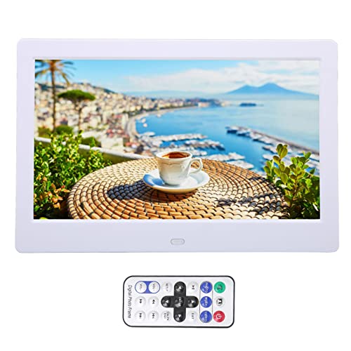 10.1 Zoll Smart Digitaler Bilderrahmen, TFT LCD Screen Automatic Playback Drehung mit Speicherkarte und MMC Karte Geschenk für Familie und Freunde (EU-Stecker) von Dpofirs