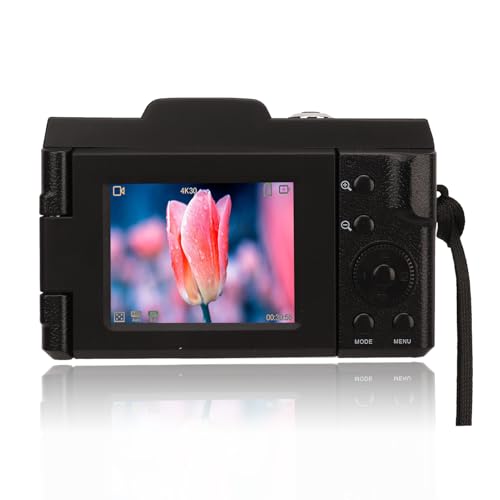 1080P Digitalkamera für Fotografie, 16 MP Smart Micro SLR Digitalkamera mit 16 fachem Digitalzoom, Anti Shake tragbare Reisekamera mit 2,4 Zoll HD Display für Selfie Vlogging von Dpofirs