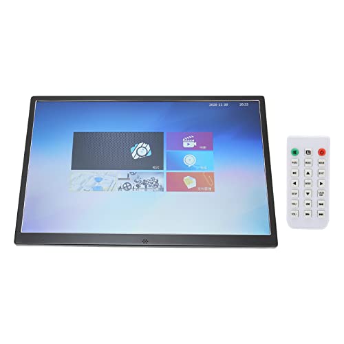 15 Inch Digitaler Bilderrahmen, Digital Picture Frame 1280x800 Screen Support Storage Card and MMC Card Dual Mode Control 1080p HD Video Playback (EU-Stecker) von Dpofirs