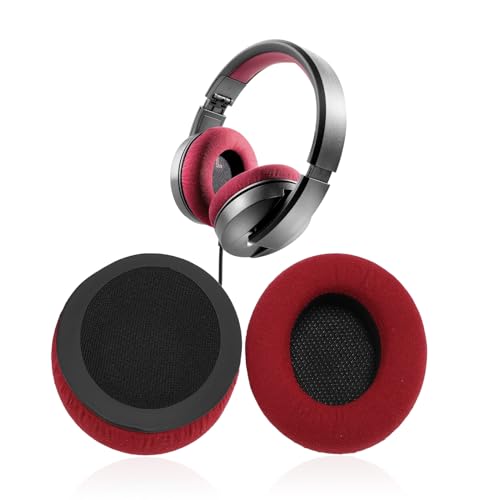 2 Stück Ersatz Ohrpolster, Kompatibel mit Focal Spirit One Kopfhörer, Memory Schaum Ohrpolster für Focal Listen Wireless (Red) von Dpofirs