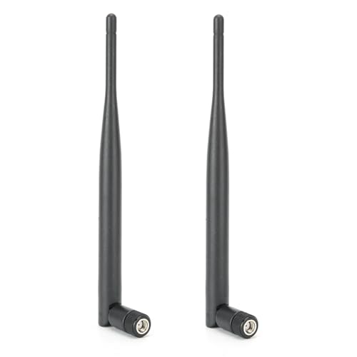 2 x 6DBI WiFi Antenne Dualband, SMA Antennenkabel für drahtloses Netzwerk, Wireless Range Extender, Router Antenne mit Zwei Einheiten für Desktop Computer, Router von Dpofirs