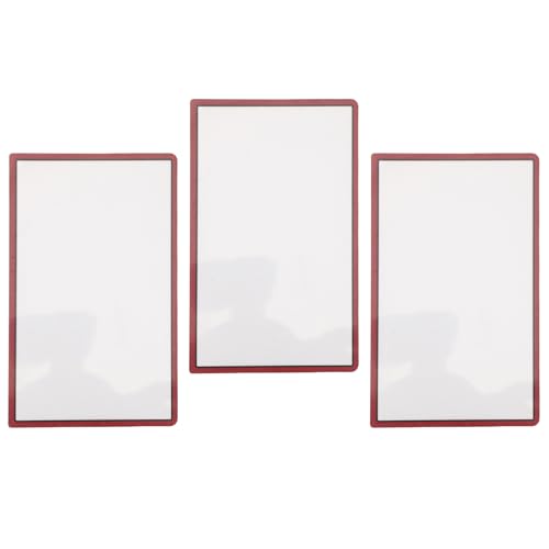 3pcs Ersatz Top -Bildschirm -Rahmen -Objektivabdeckung, Verschleiß -Proof -Bildschirm -Objektiv -Rahmenabdeckung für Neue 3DS XL (Rot) von Dpofirs