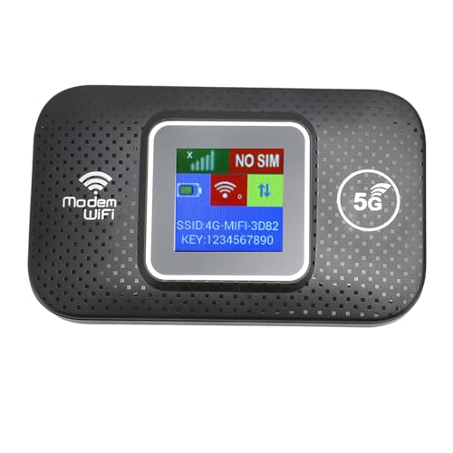 4G LTE Mobiles Hotspot-Gerät, Tragbarer Reise-WLAN-Router mit SIM-Karte, WLAN-Router, Entsperrter WLAN-Hotspot-Router, Bis zu 10 Benutzer für Zuhause, Reisen, Büro von Dpofirs