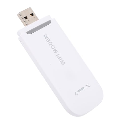 4G LTE WiFi Modem, Tragbarer Hotspot Wireless Router für Reisen High Speed 8 verbundenen Geräten, Stabilen Netzwerk, High-Speed Internetzugang (White) von Dpofirs