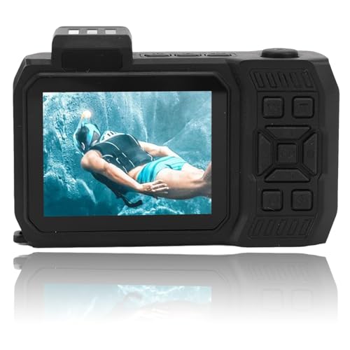 4K Unterwasserkamera, 18 facher Optischer Zoom, Digitalkamera Autofokus mit 2,88 Zoll 1,44 Zoll Dual Bildschirm, 65 MP 33 Fuß wasserdichte Kamera, Unterstützt 128GB Karte Zum 4K Unterwasserkamera, 18 facher Optischer Zoom, Digitalkamera Autofokus mit 2,88 Zoll 1,44 Zoll Dual Bildschirm, 65 MP 33 Fuß wasserdichte Kamera, Unterstützt 128GB Karte Zum von Dpofirs