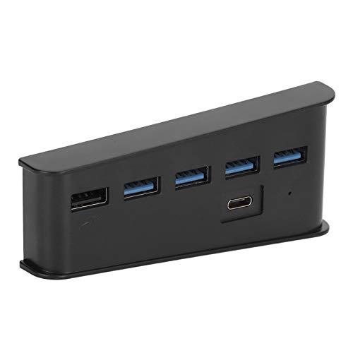 5-in-1-Spielekonsole USB-Splitter-Controller, USB-Multi-Port-Hub, USB-A für USB C-Multi-Port-Hub Passend für PS5, USB-A (2,0) X 4, USB-A X 1, Typ- C X 1-Erweiterungsschnittstelle von Dpofirs