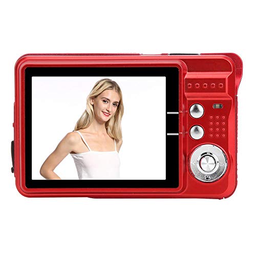 8-Fach Zoom-Digitalkamera, Tragbare Kamera mit 2,7 Zoll TFT LCD Bildschirm und Integriertem Mikrofon, 1280 x 720 High Definition-Videokamera, Autofokus, Unterstützung für SD-Karte(rot) von Dpofirs