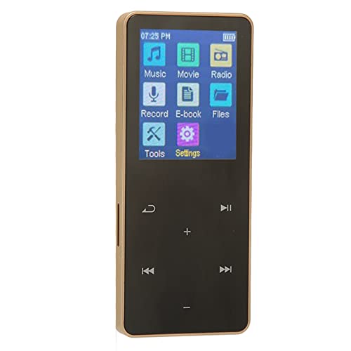 8 GB MP3-Player mit Bluetooth, Musik-Player für Kinder, Studenten, Senioren, Digitale Audio-Player, Tragbarer HiFi-Sound, MP3-Musik-Player, Geschenke (Gold) von Dpofirs