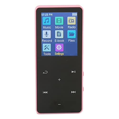 8 GB MP3-Player mit Bluetooth, Musik-Player für Kinder, Studenten, Senioren, Digitale Audio-Player, Tragbarer HiFi-Sound, MP3-Musik-Player, Geschenke (Rosa) von Dpofirs