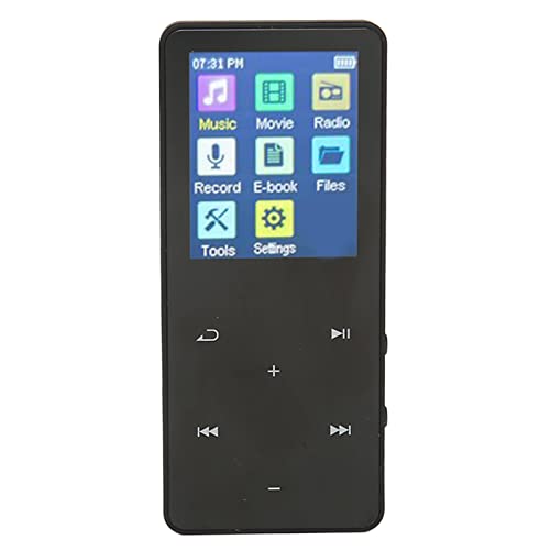 8 GB MP3-Player mit Bluetooth, Musik-Player für Kinder, Studenten, Senioren, Digitale Audio-Player, Tragbarer HiFi-Sound, MP3-Musik-Player, Geschenke (Schwarz) von Dpofirs