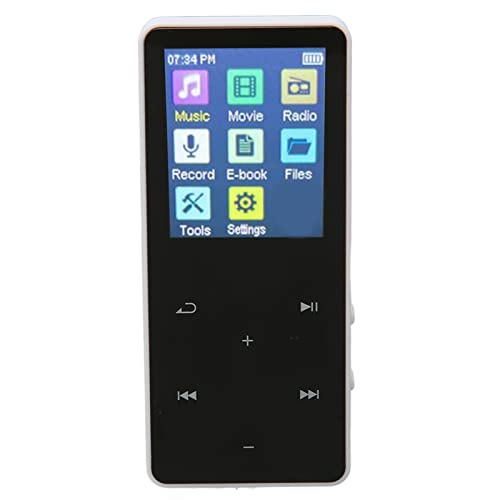 8 GB MP3-Player mit Bluetooth, Musik-Player für Kinder, Studenten, Senioren, Digitale Audio-Player, Tragbarer HiFi-Sound, MP3-Musik-Player, Geschenke (Weiss) von Dpofirs