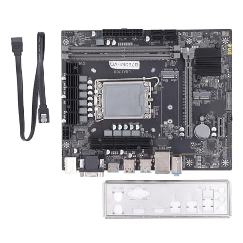 B760M-VD LGA 1700 Motherboard, PC-Motherboard für Desktop, für Intel Core I9/i7/i5/i3-Serie, Gigabit LAN, 2xDDR4, 4xUSB2.0, 2xUSB3.1, 4xSATA3.0, PCIEx16 von Dpofirs