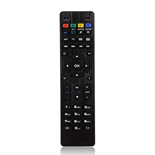 DC 3V Ersatzfernbedienung für Mag 250 254 255 260 261 270 für IPTV TV Box, Hochwertige Schwarze Fernbedienung für Fernseher, 10 Meter Fernbedienungsabstand DC 3V Ersatzfernbedienung für Mag 250 254 255 260 261 270 für IPTV TV Box, Hochwertige Schwarze Fernbedienung für Fernseher, 10 Meter Fernbedienungsabstand von Dpofirs