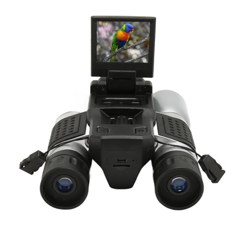 Digitales Fernglas mit Kamera, 2-Zoll-LCD-Display-Fernglas, 1080P 5 MP Video-Fotorecorder-Camcorder für Vogelbeobachtung, Jagd, Fußballspiel, 12-facher Optischer Zoom von Dpofirs