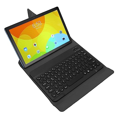 Dpofirs 10,1-Zoll-Tablet Android 11-Tablet, Octa-Core-Tablet-PC mit BT-Tastatur, 12 GB RAM, 256 GB ROM, 512 GB Erweiterbar, 4G-LTE-Tablet mit BT-Tastatur für Business-Office-Studenten, (Blau) von Dpofirs
