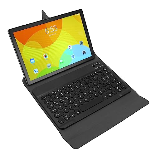 Dpofirs 10,1-Zoll-Tablet Android 11-Tablet, Octa-Core-Tablet-PC mit BT-Tastatur, 12 GB RAM, 256 GB ROM, 512 GB Erweiterbar, 4G-LTE-Tablet mit BT-Tastatur für Business-Office-Studenten, (Grau) von Dpofirs