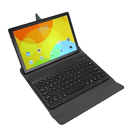 Dpofirs 10,1-Zoll-Tablet Android 11-Tablet, Octa-Core-Tablet-PC mit BT-Tastatur, 12 GB RAM, 256 GB ROM, 512 GB Erweiterbar, 4G-LTE-Tablet mit BT-Tastatur für Business-Office-Studenten, (Schwarz) von Dpofirs