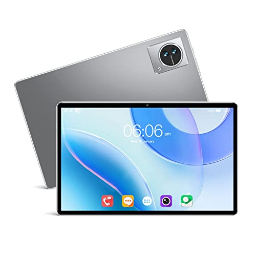 Dpofirs 10,1-Zoll-Tablet-Computer, für Android 11-Tablet, 8 GB, 128 GB, 8 MP-16 MP-Kameras, Octa-Core-Prozessor, Zwei SIM-Kartensteckplätze, 1920 X 1200 IPS-Bildschirm, 7000 MAh Akku (Grau) von Dpofirs