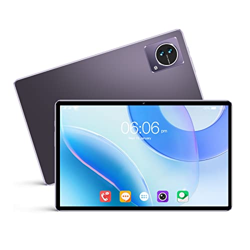 Dpofirs 10,1-Zoll-Tablet-Computer, für Android 11-Tablet, 8 GB, 128 GB, 8 MP-16 MP-Kameras, Octa-Core-Prozessor, Zwei SIM-Kartensteckplätze, 1920 X 1200 IPS-Bildschirm, 7000 MAh Akku (Lila) von Dpofirs