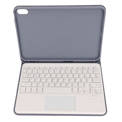 Dpofirs 10,9-Zoll-Tablet-Hülle mit Tastatur, Magnetischem Stifthalter, Touchpad, Abnehmbarer Tastaturhülle für OS 2022 Gen (Lila) von Dpofirs