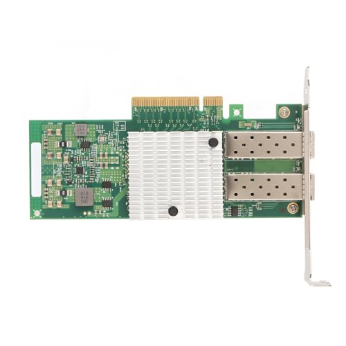 Dpofirs 10 Gbit Ethernet NIC Netzwerkkarte, Dual SFP Ports, Ethernet LAN Adapter mit 82599ES Ethernet Controller für X520 DA2 E10G42BTDA, Unterstützt PCIE Hot Swap, Netzwerkadapter für PC von Dpofirs