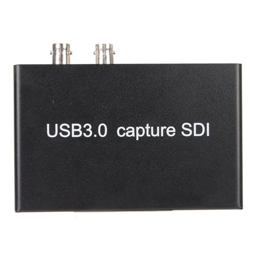 Dpofirs 1080P HD Multimedia Schnittstelle SDI zu USB3.0 Videoaufnahmekarte mit 60 FPS Auflösung, Höherer Visueller Qualität fürfür, Plug and Play, Mikrofon- und Kopfhörerunterstützung von Dpofirs