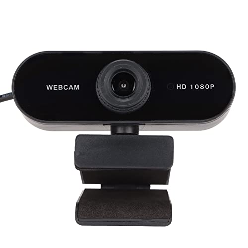 Dpofirs 1080P-Webkamera, 360°-Drehung, 30 Fps HD-Webcam mit Mikrofon für Videokonferenzen, Unterricht, Streaming und Spiele (Echter 1080P-manueller Fokus) von Dpofirs