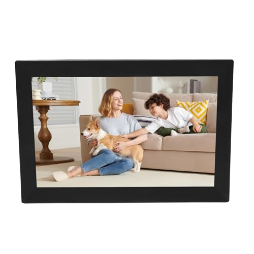 Dpofirs 13,3 Zoll WiFi Digital Bilderrahmen, 1280x800 Smart Cloud -Fotorahmen mit LCD -Touchscreen für Wohnzimmerbüro zu Hause, 1G DDR3 32 GB, Teilen Sie Fotos über App Teilen (EU-Stecker) von Dpofirs