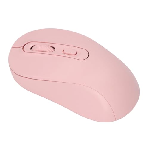 Dpofirs 2,4 GHz Drahtlose Maus, Bluetooth Computer Maus Wiederauf Ladbar mit Empfänger für Siege für Android, Tragbare Leise Optische Maus Dual Modus für PC Tablet Laptop (PINK) von Dpofirs