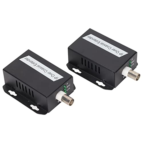 Dpofirs 2Pcs HDMI Extender Over IP Ethernet Kit, RJ45 2-Wege Kommunikation Stabile Kleine Ethernet Over Coax Adapter - Koaxial Bis zu 500 Meter von Dpofirs